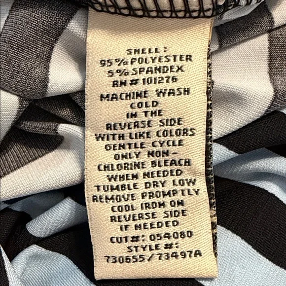 ECI Black and Blue Striped Maxi Skirt - Picture 8 of 8